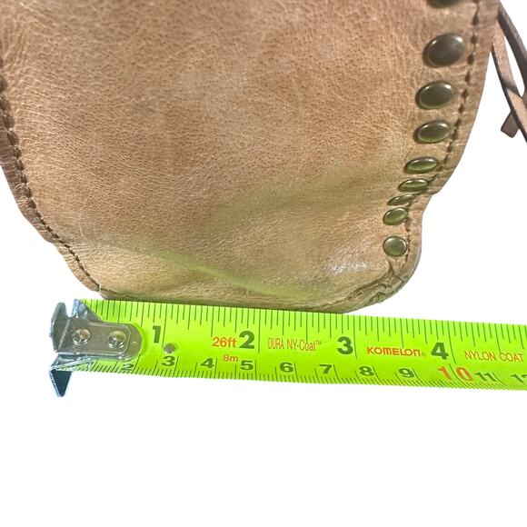 The Sak Embossed Leather Brown Boho Crossbody Bag - Picture 7 of 14